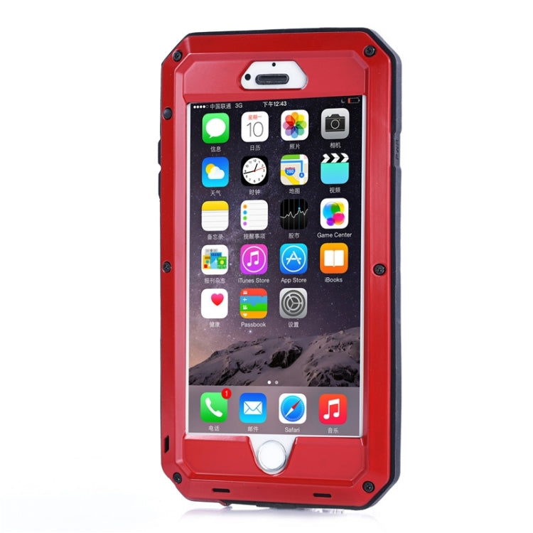 For iPhone 6 Plus & 6s Plus Waterproof Dustproof Shockproof Metal Armour Protective Case