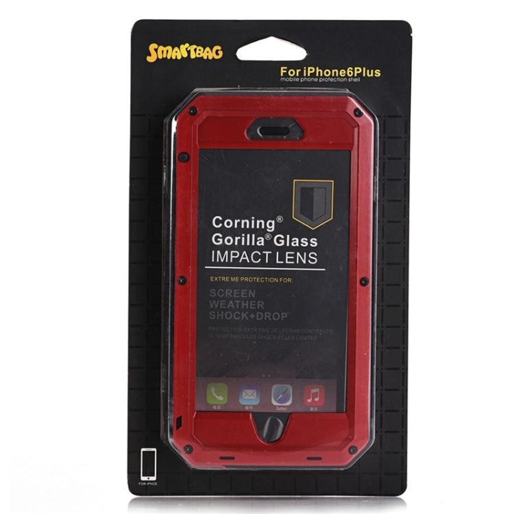 For iPhone 6 Plus & 6s Plus Waterproof Dustproof Shockproof Metal Armour Protective Case