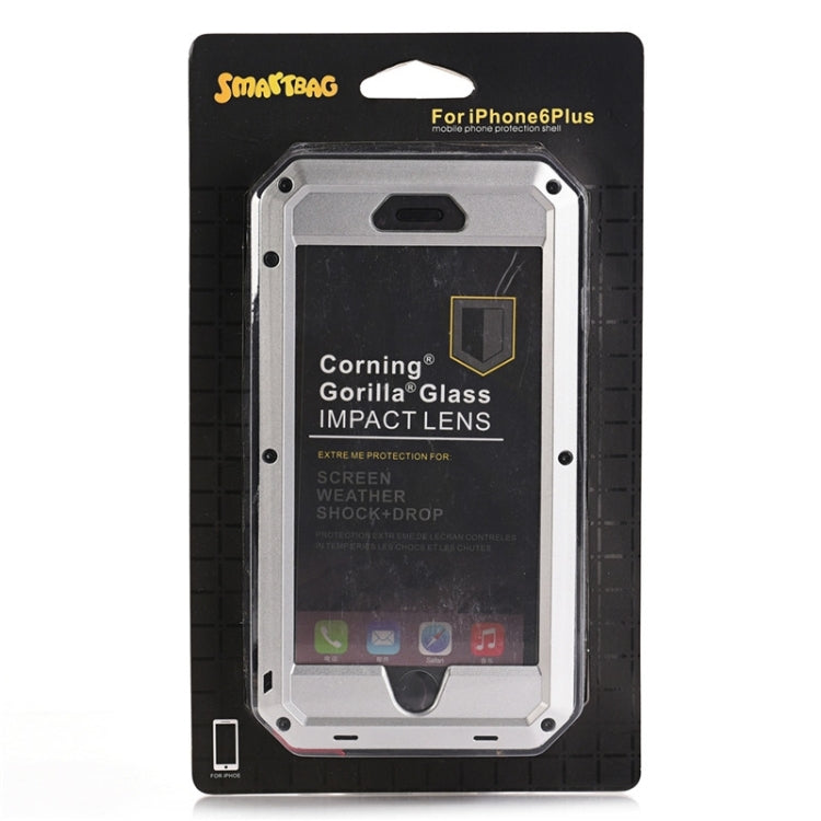 For iPhone 6 Plus & 6s Plus Waterproof Dustproof Shockproof Metal Armour Protective Case