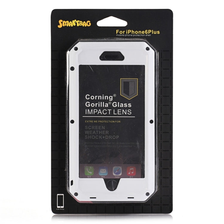 For iPhone 6 Plus & 6s Plus Waterproof Dustproof Shockproof Metal Armour Protective Case