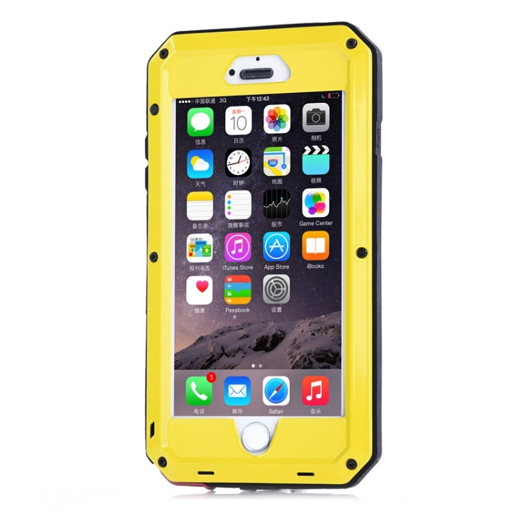 For iPhone 6 Plus & 6s Plus Waterproof Dustproof Shockproof Metal Armour Protective Case