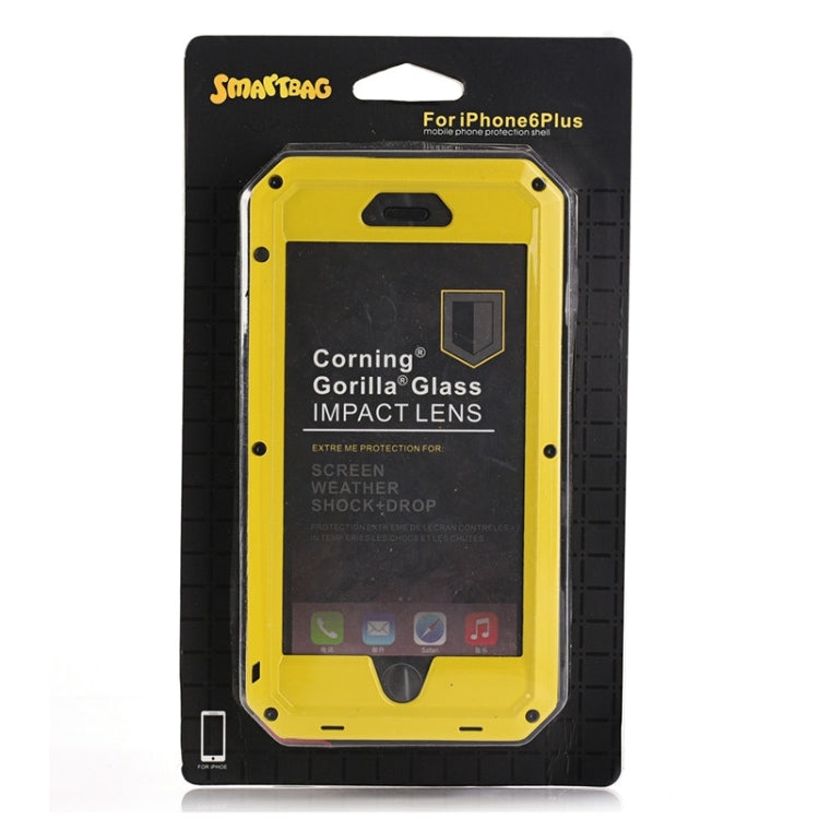 For iPhone 6 Plus & 6s Plus Waterproof Dustproof Shockproof Metal Armour Protective Case