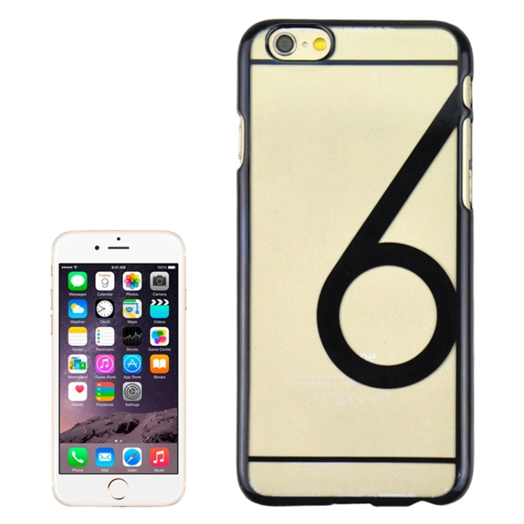 Num 6 Pattern Ultra-thin Plating Skinning Protective Hard Case for iPhone 6 Plus & 6S Plus