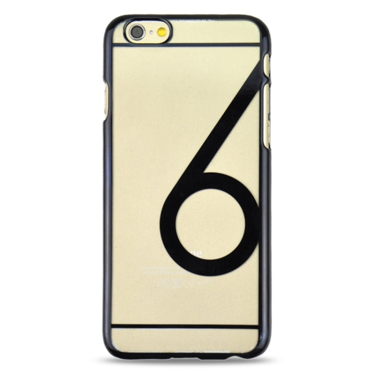 Num 6 Pattern Ultra-thin Plating Skinning Protective Hard Case for iPhone 6 Plus & 6S Plus