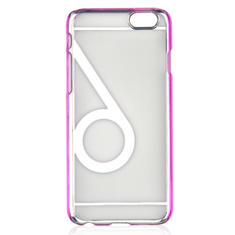 Num 6 Pattern Ultra-thin Plating Skinning Protective Hard Case for iPhone 6 Plus & 6S Plus