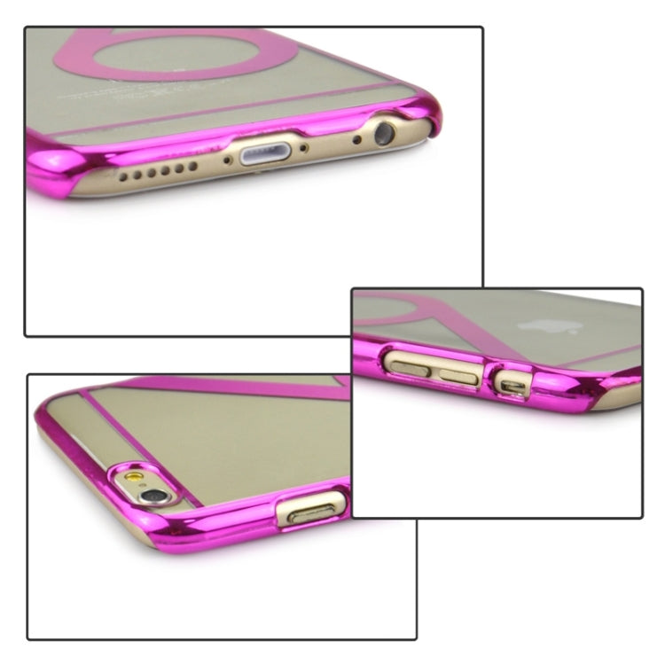 Num 6 Pattern Ultra-thin Plating Skinning Protective Hard Case for iPhone 6 Plus & 6S Plus