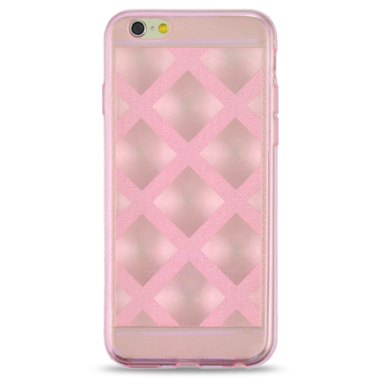 Ultra-thin Shimmering Powder 3D Diamond Pattern TPU Case for iPhone 6 Plus & 6S Plus