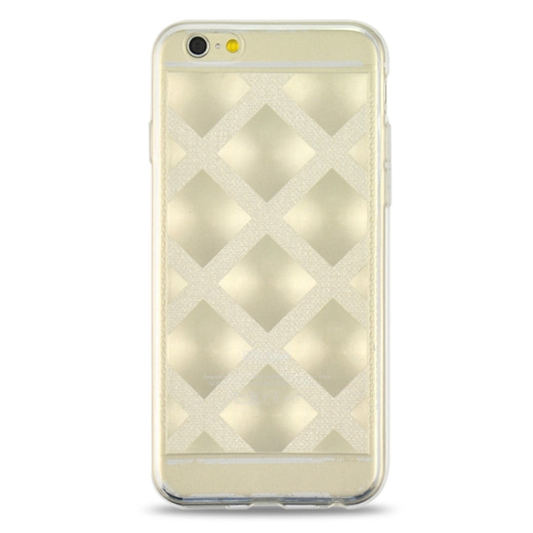 Ultra-thin Shimmering Powder 3D Diamond Pattern TPU Case for iPhone 6 Plus & 6S Plus