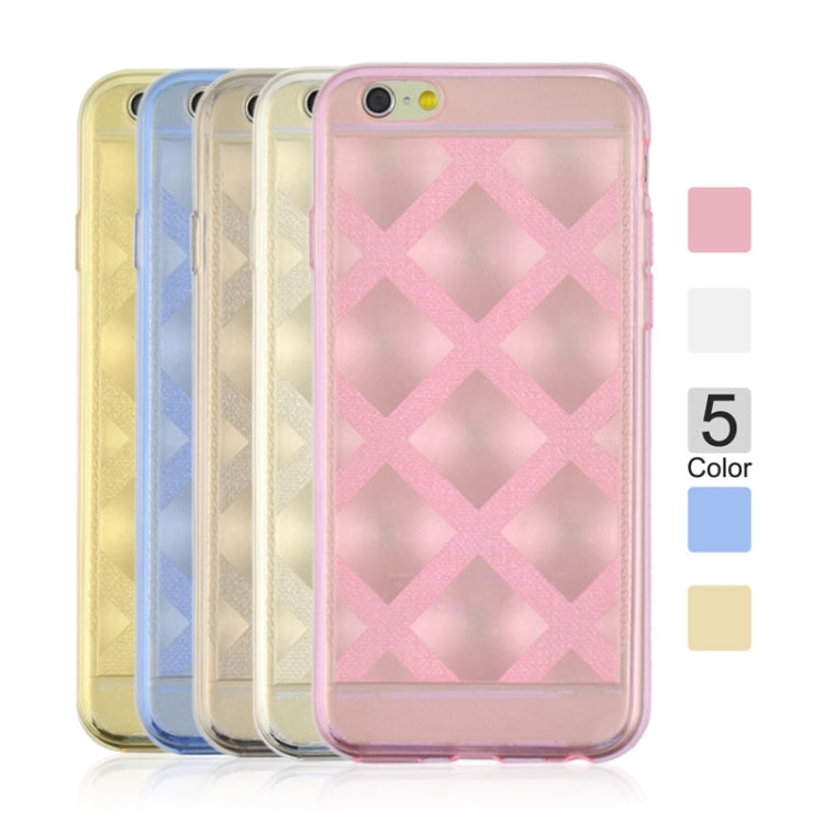 Ultra-thin Shimmering Powder 3D Diamond Pattern TPU Case for iPhone 6 Plus & 6S Plus