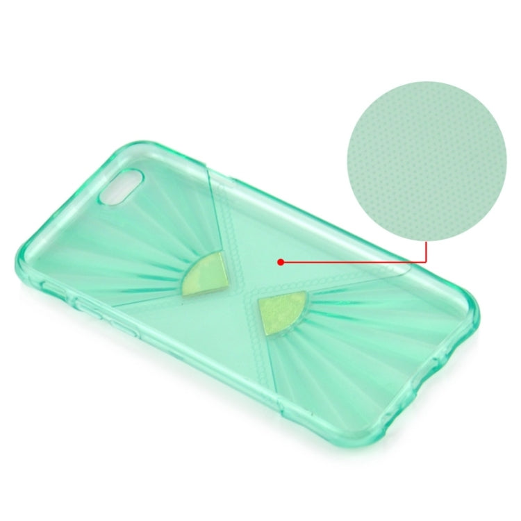 0.6mm Ultra-thin Double Fans Diamond-encrusted TPU Case for iPhone 6 Plus & 6S Plus