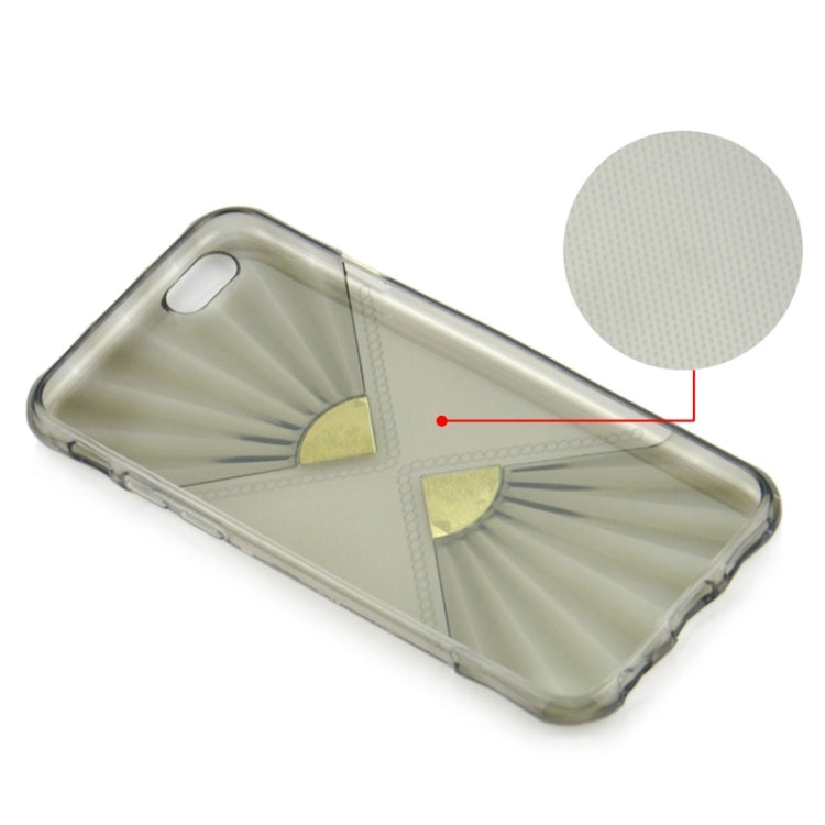 0.6mm Ultra-thin Double Fans Diamond-encrusted TPU Case for iPhone 6 Plus & 6S Plus