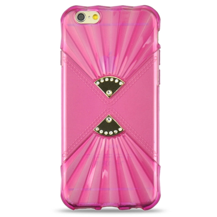 0.6mm Ultra-thin Double Fans Diamond-encrusted TPU Case for iPhone 6 Plus & 6S Plus