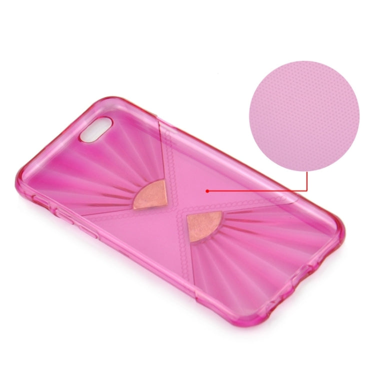 0.6mm Ultra-thin Double Fans Diamond-encrusted TPU Case for iPhone 6 Plus & 6S Plus