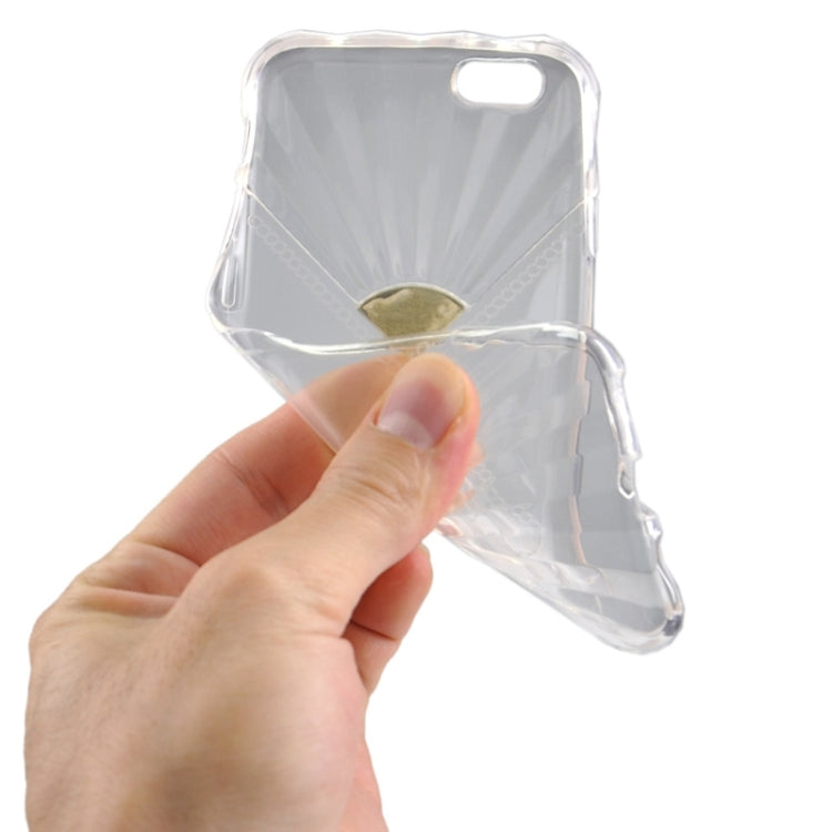 0.6mm Ultra-thin Double Fans Diamond-encrusted TPU Case for iPhone 6 Plus & 6S Plus