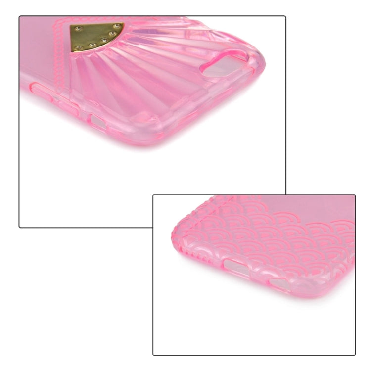 Fan Texture Diamond-encrusted TPU Case for iPhone 6 Plus & 6S Plus