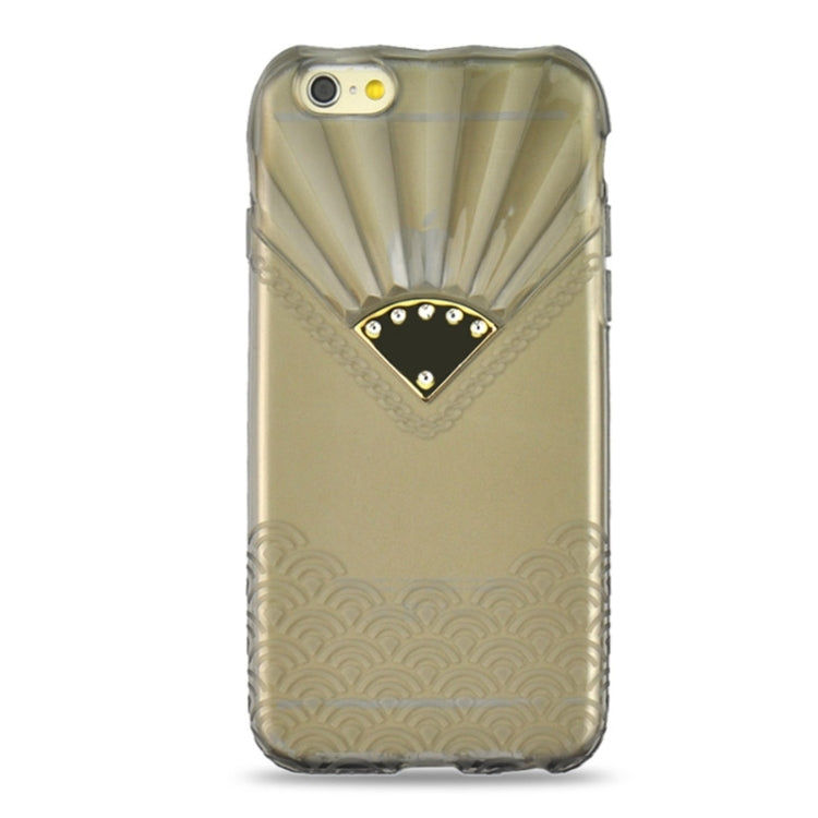 Fan Texture Diamond-encrusted TPU Case for iPhone 6 Plus & 6S Plus