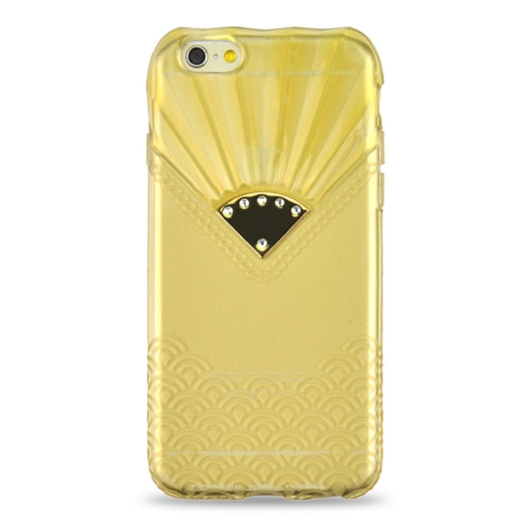Fan Texture Diamond-encrusted TPU Case for iPhone 6 Plus & 6S Plus