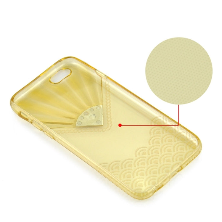 Fan Texture Diamond-encrusted TPU Case for iPhone 6 Plus & 6S Plus
