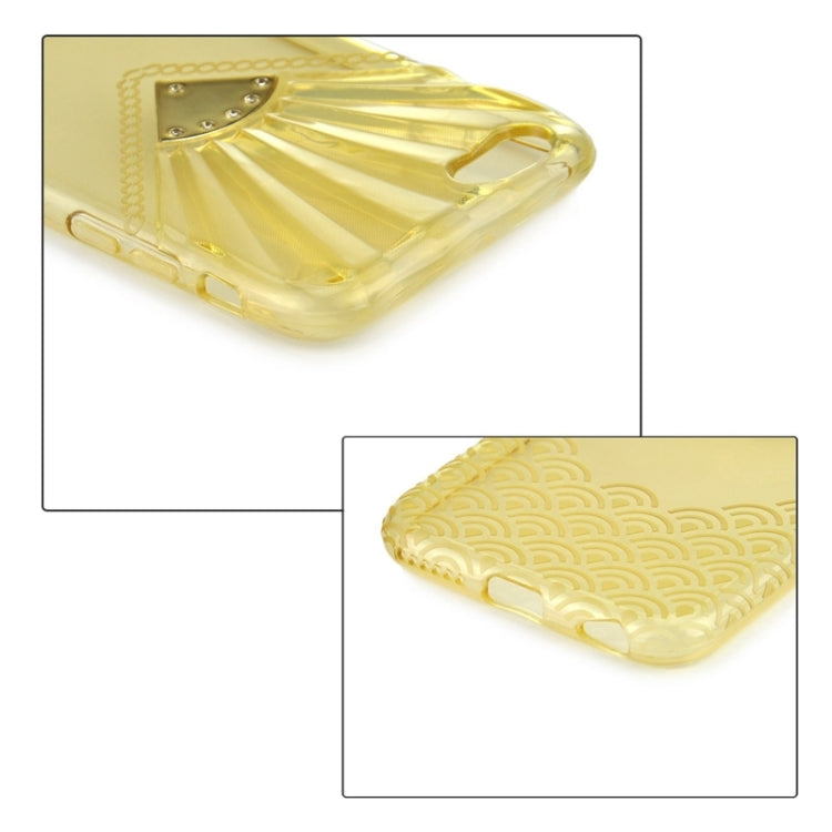 Fan Texture Diamond-encrusted TPU Case for iPhone 6 Plus & 6S Plus