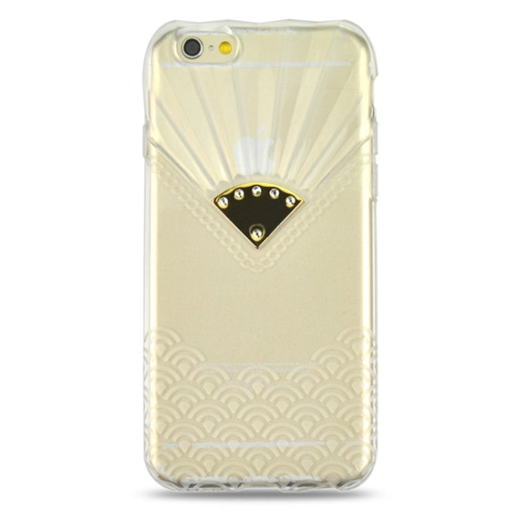 Fan Texture Diamond-encrusted TPU Case for iPhone 6 Plus & 6S Plus