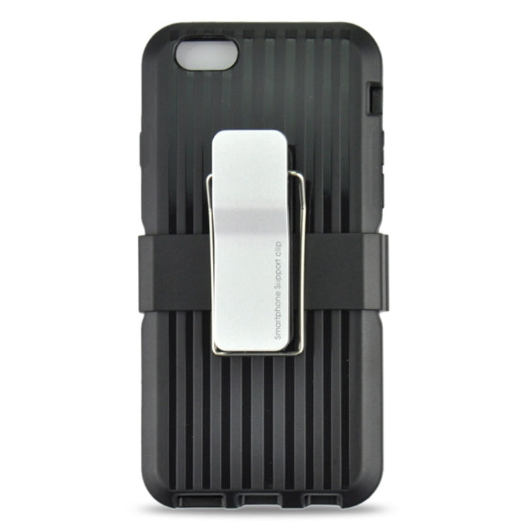 Plastic and TPU Combination Case with Rotatable Clip and Holder for iPhone 6 Plus & 6S Plus