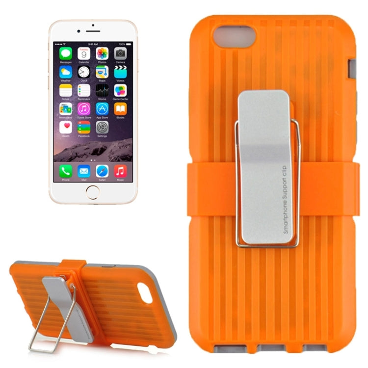 Plastic and TPU Combination Case with Rotatable Clip and Holder for iPhone 6 Plus & 6S Plus