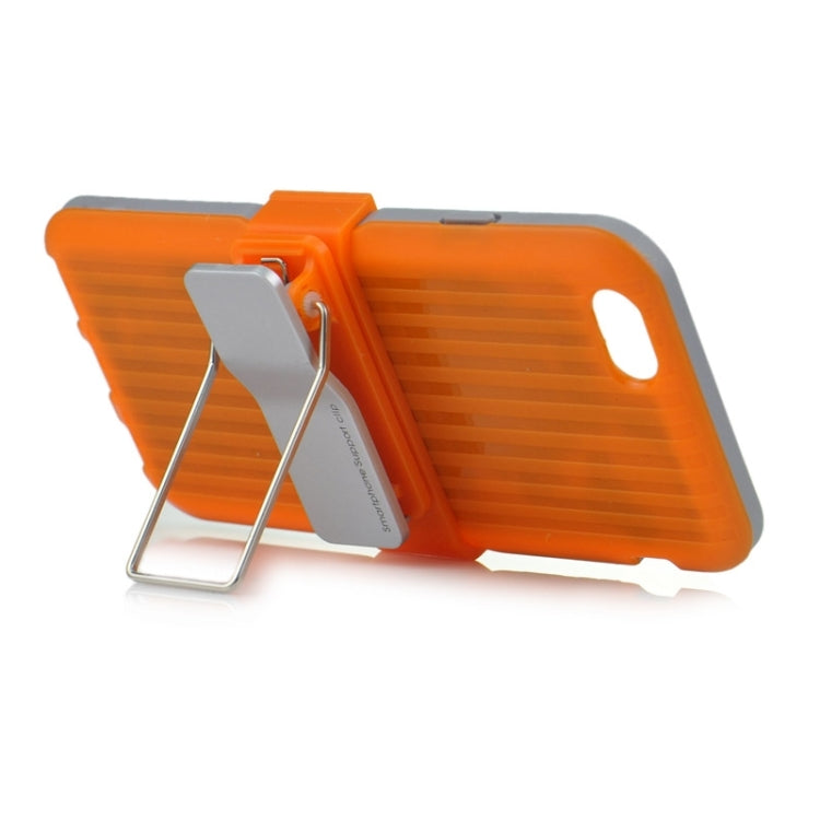Plastic and TPU Combination Case with Rotatable Clip and Holder for iPhone 6 Plus & 6S Plus