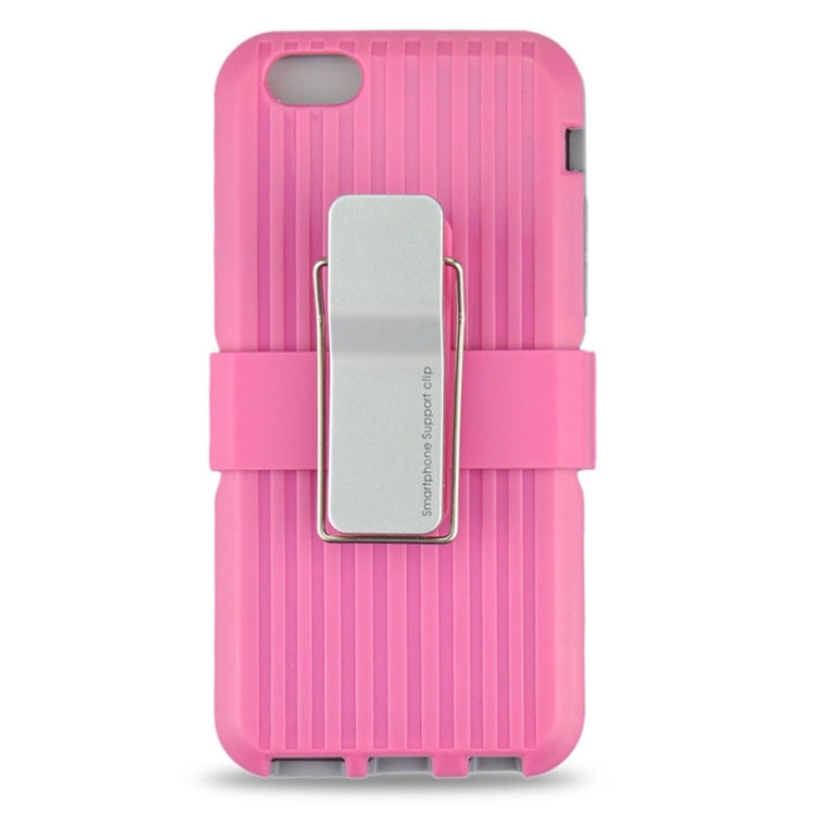 Plastic and TPU Combination Case with Rotatable Clip and Holder for iPhone 6 Plus & 6S Plus