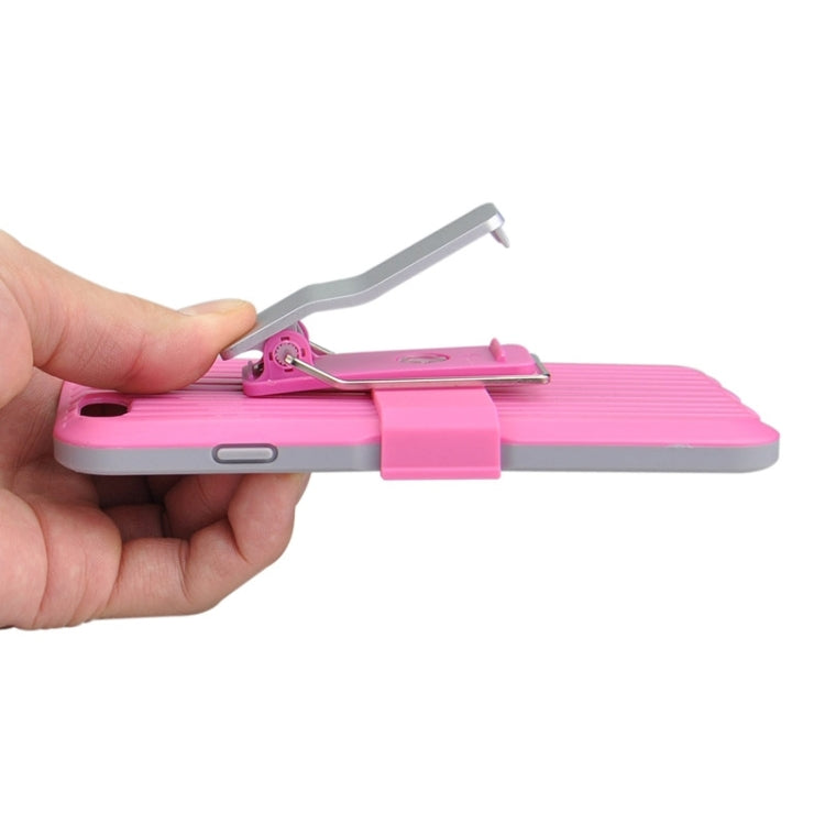 Plastic and TPU Combination Case with Rotatable Clip and Holder for iPhone 6 Plus & 6S Plus