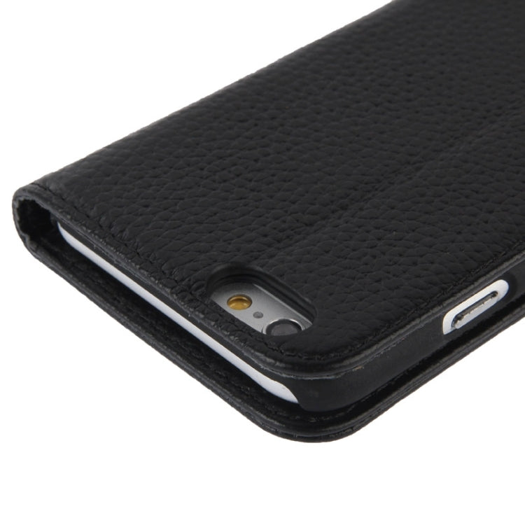 Litchi Texture Magnetic Leather Case with Holder & Card Slots & Wallet for iPhone 6 Plus