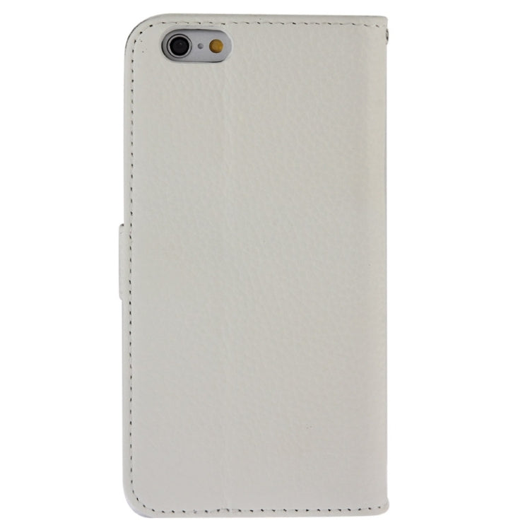 Litchi Texture Magnetic Leather Case with Holder & Card Slots & Wallet for iPhone 6 Plus