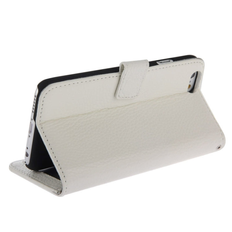 Litchi Texture Magnetic Leather Case with Holder & Card Slots & Wallet for iPhone 6 Plus