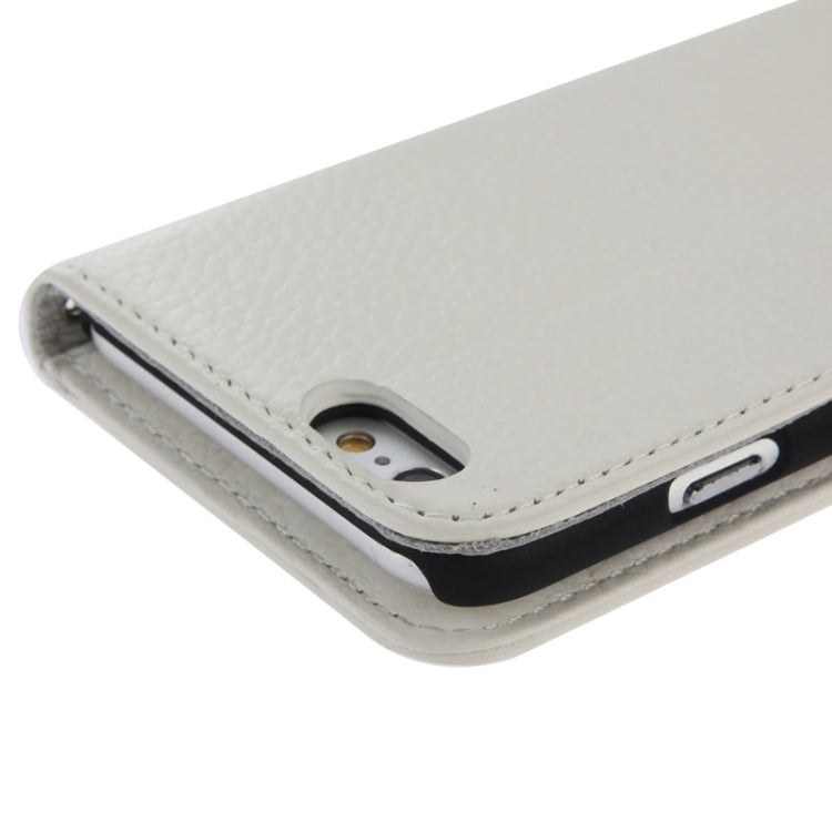 Litchi Texture Magnetic Leather Case with Holder & Card Slots & Wallet for iPhone 6 Plus