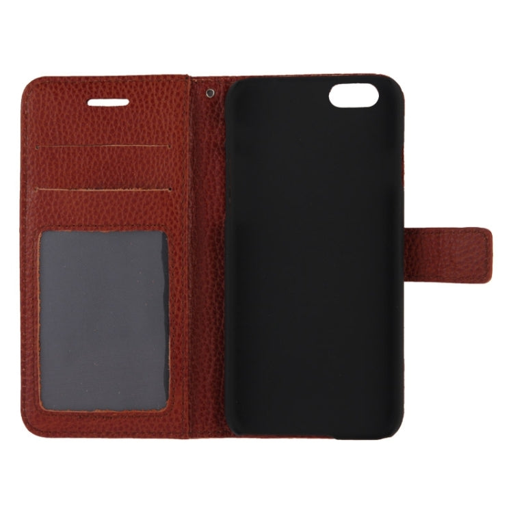 Litchi Texture Magnetic Leather Case with Holder & Card Slots & Wallet for iPhone 6 Plus