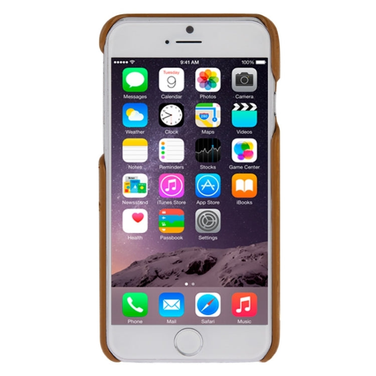 Deluxe Retro PU Leather Back Cover Case with Card Slots with Fashion Logo for iPhone 6 Plus & 6S Plus