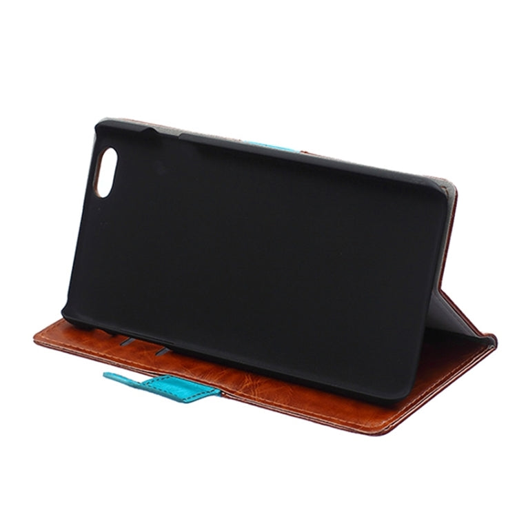 Crazy Horse Texture Horizontal Flip Color Matching Leather Case with Card Slots & Wallet & Holder for iPhone 6 Plus & 6S Plus