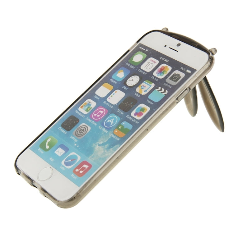 3D Folding Rabbit Ear Pattern TPU Protective Case for iPhone 6 Plus & 6S Plus