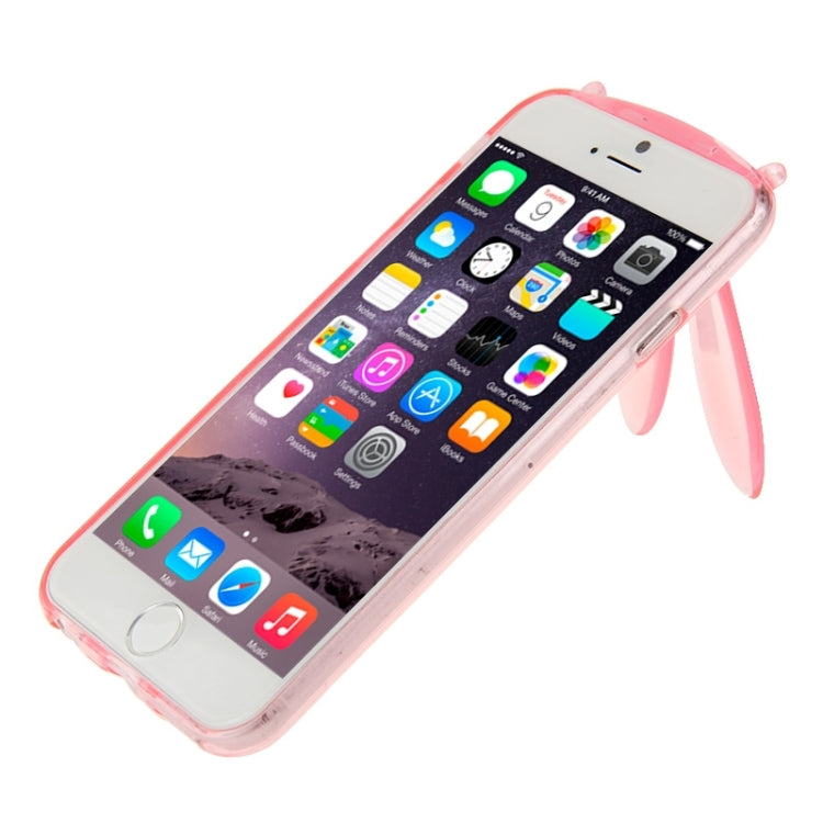 3D Folding Rabbit Ear Pattern TPU Protective Case for iPhone 6 Plus & 6S Plus