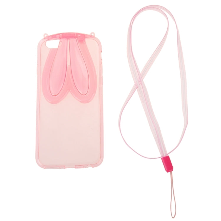 3D Folding Rabbit Ear Pattern TPU Protective Case for iPhone 6 Plus & 6S Plus