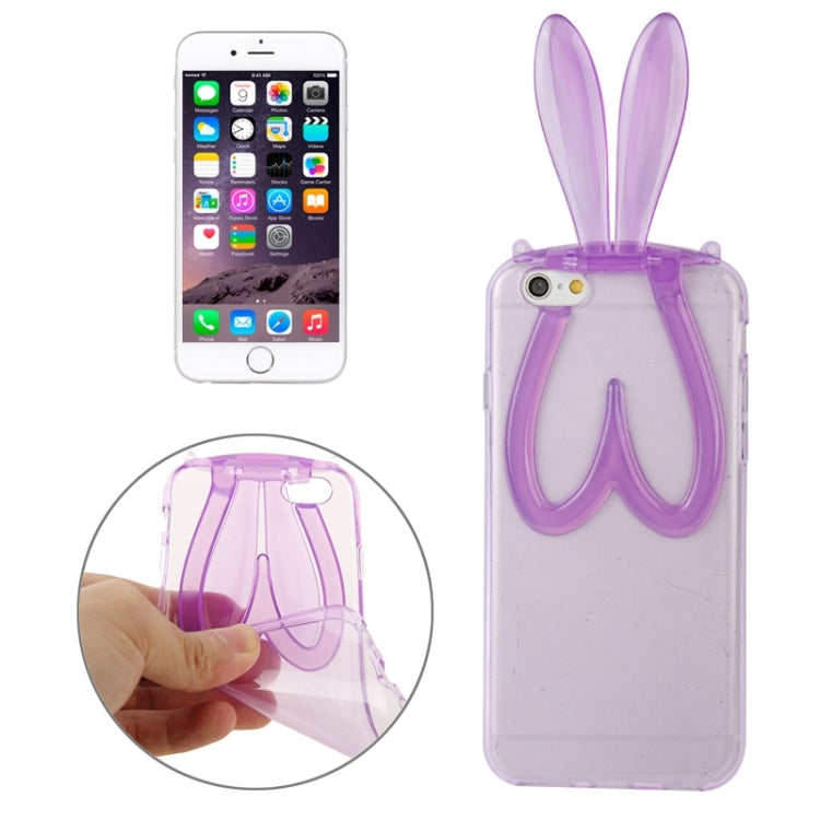 3D Folding Rabbit Ear Pattern TPU Protective Case for iPhone 6 Plus & 6S Plus