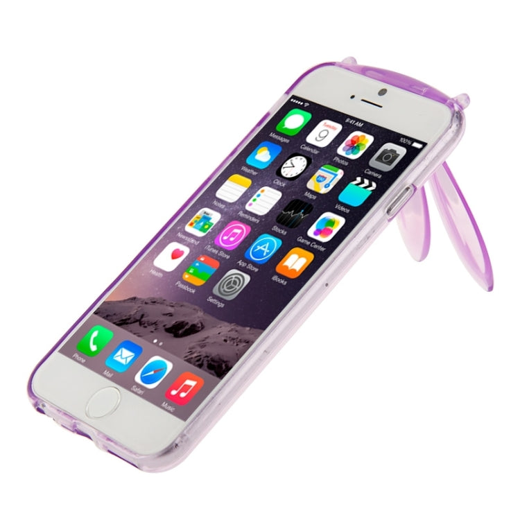 3D Folding Rabbit Ear Pattern TPU Protective Case for iPhone 6 Plus & 6S Plus