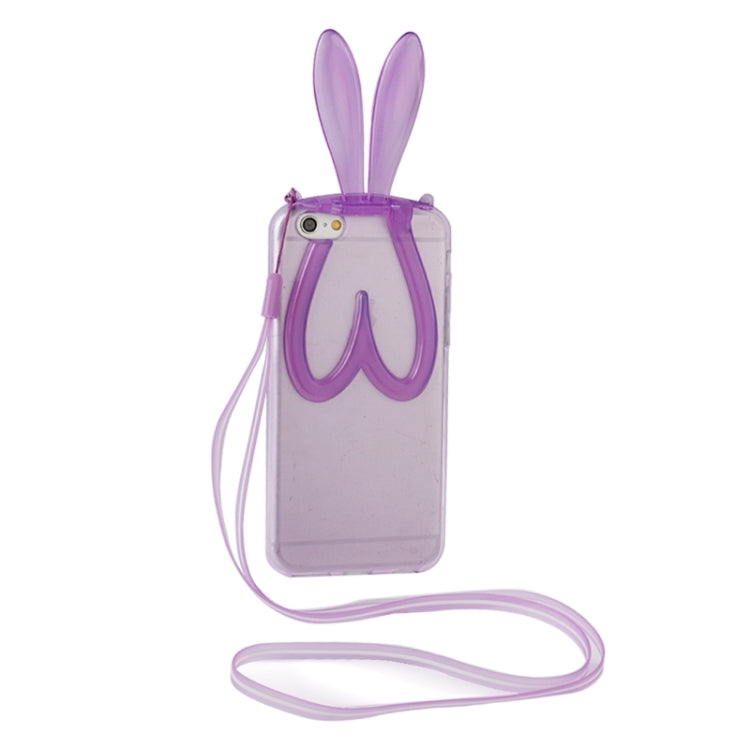 3D Folding Rabbit Ear Pattern TPU Protective Case for iPhone 6 Plus & 6S Plus