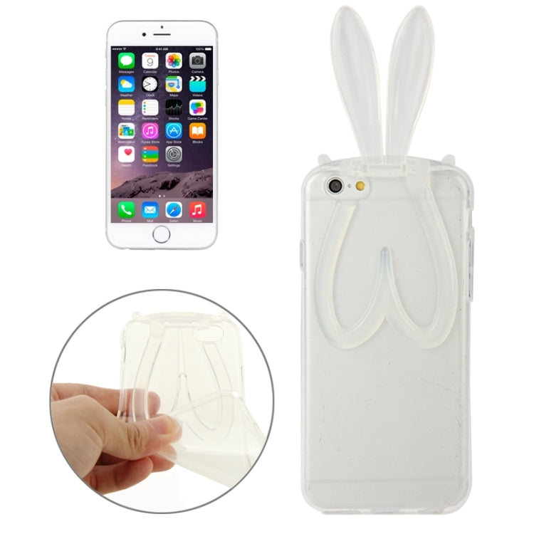 3D Folding Rabbit Ear Pattern TPU Protective Case for iPhone 6 Plus & 6S Plus