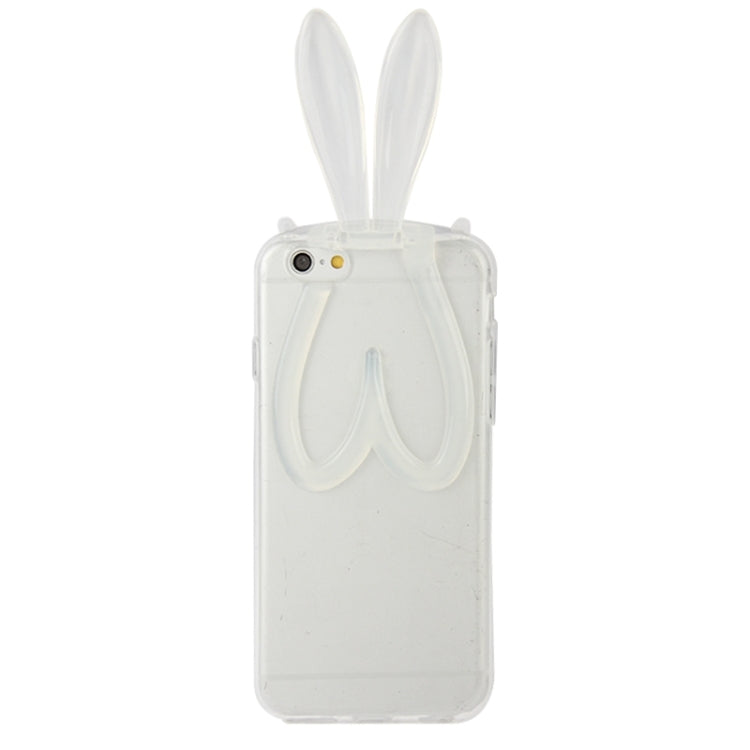 3D Folding Rabbit Ear Pattern TPU Protective Case for iPhone 6 Plus & 6S Plus