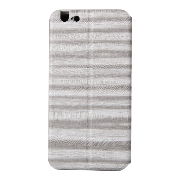 2 in 1 Metal Bumper Frame Horizontal Flip Leather Case with Caller ID Display and Holder for iPhone 6 Plus & 6S Plus
