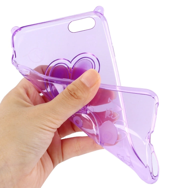 Rabbit Pattern TPU Protective Case with Lanyard and Holder for iPhone 6 Plus & 6S Plus