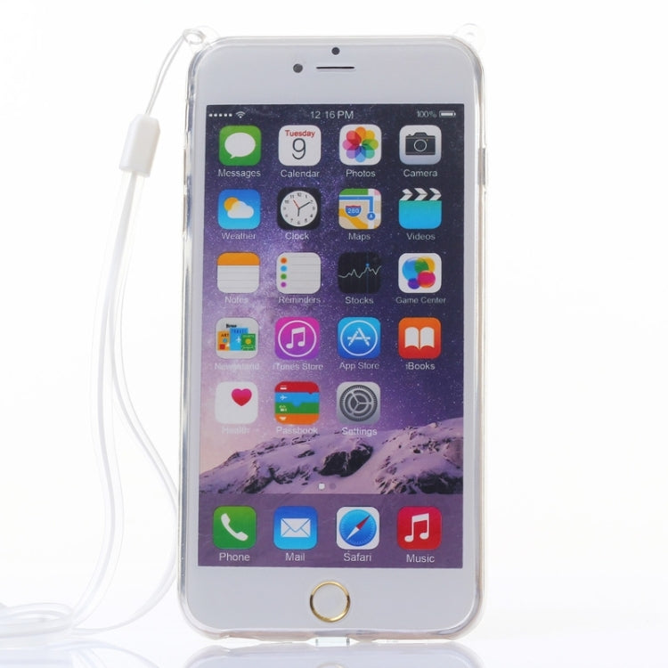 Rabbit Pattern TPU Protective Case with Lanyard and Holder for iPhone 6 Plus & 6S Plus