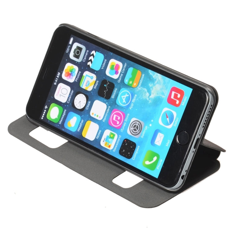 Horizontal Flip Leather Case with Holder & Wake-up / Sleep Function & Caller ID Display for iPhone 6 Plus & 6S Plus