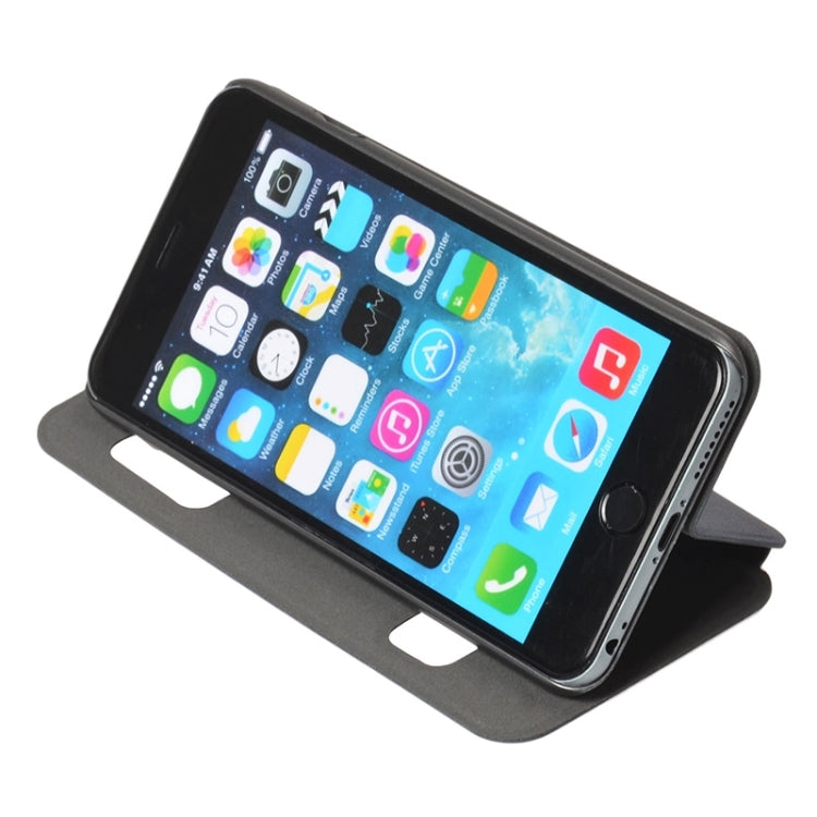 Horizontal Flip Leather Case with Holder & Wake-up / Sleep Function & Caller ID Display for iPhone 6 Plus & 6S Plus