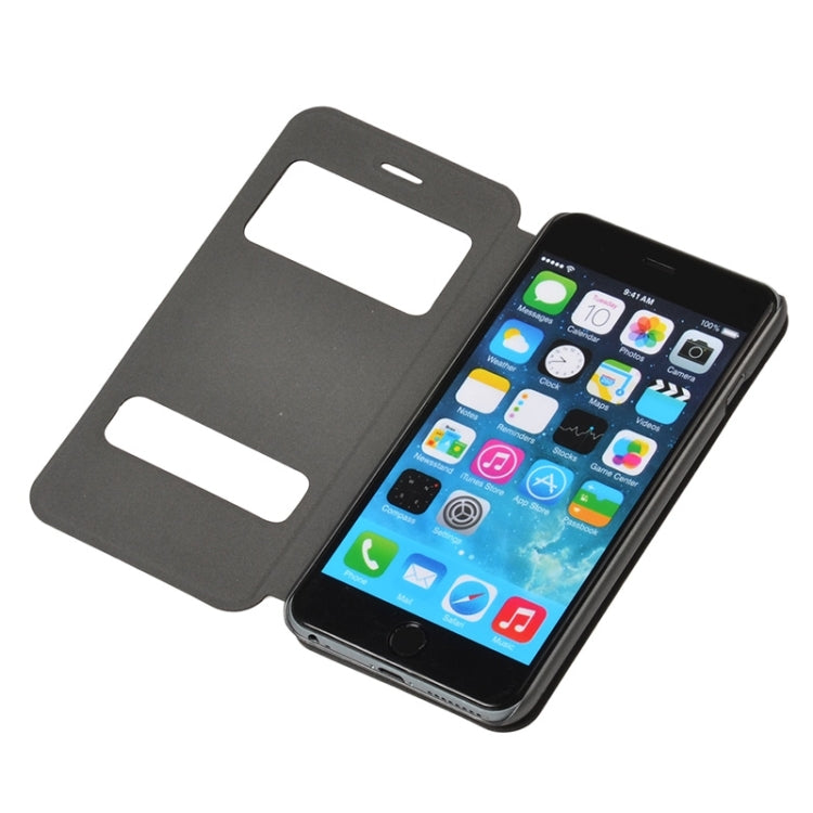 Horizontal Flip Leather Case with Holder & Wake-up / Sleep Function & Caller ID Display for iPhone 6 Plus & 6S Plus